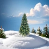 Green Christmas tree simulation decorative tree, festive home decoration items Specification image